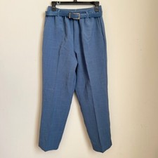 Alfred Dunner Deadstock NWT Vintage Pleat Front Straight Leg Belted Pants Size 8