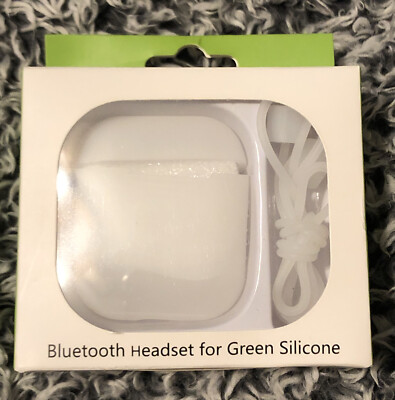 Airpod Silicone Glow In The Dark Case With Neck Strap Clear But