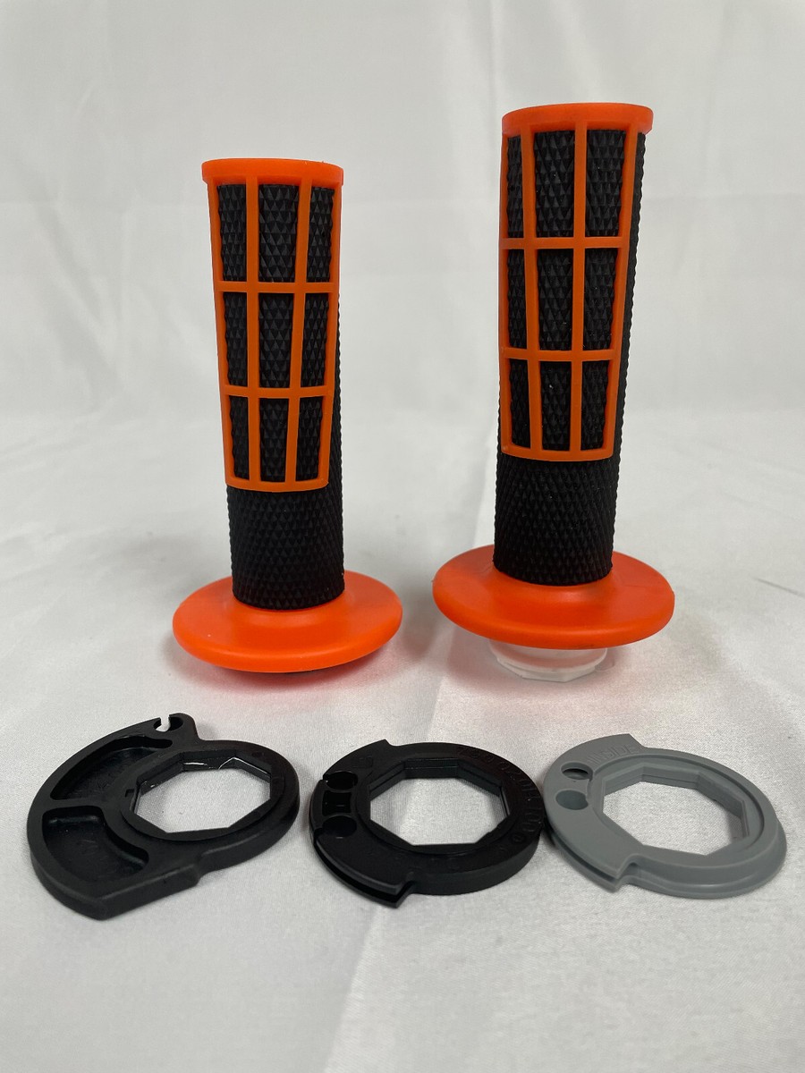 OEM KTM Orange Black Lock-On Open Ended Grips 2017-2022 125 XC, SX
