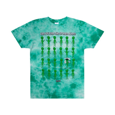 Rip N Dip Wieder Stoned Again T-Shirt - Grün Acid Wash