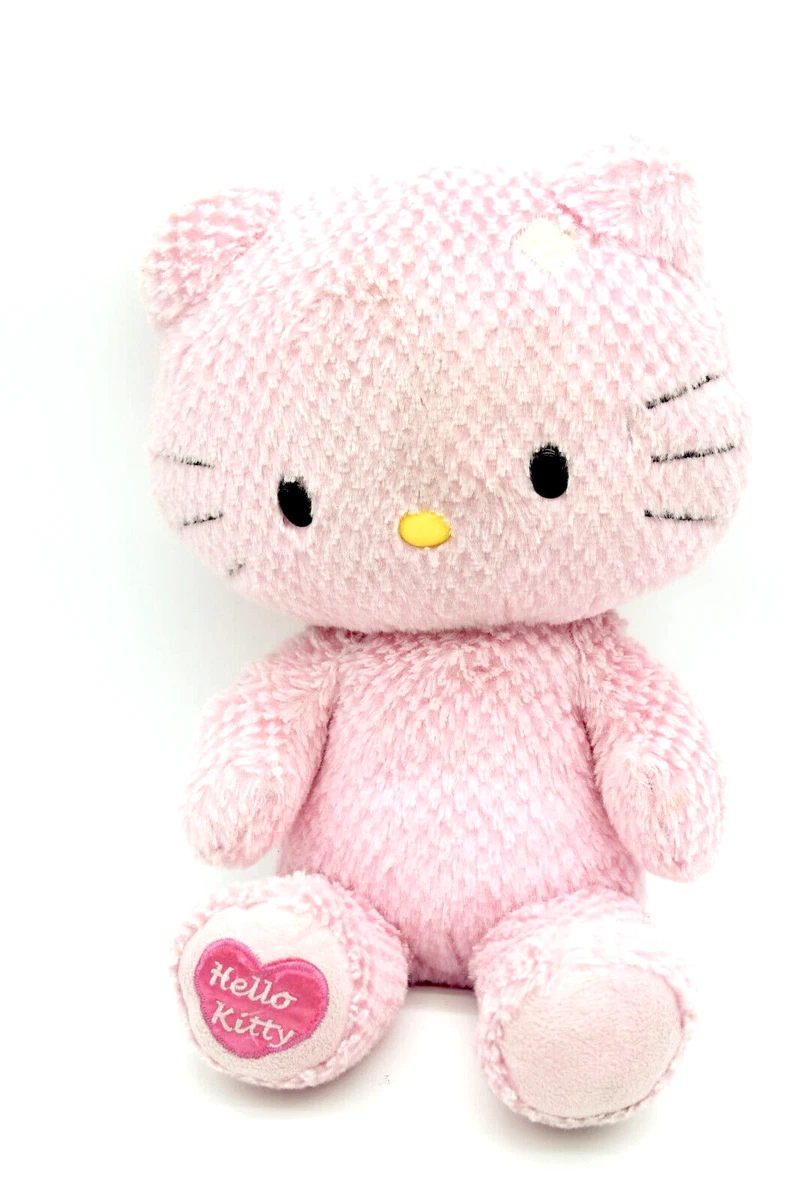 Build A Bear Light Pink Hello Kitty Checkered Fur Gingham Retired Valentine