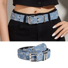 Women Formal Pants Belt for Dresses Ladies Waist Belt with Double Pin Buckle