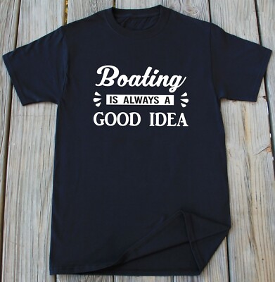 Boating Gift for Him Fathers Day Boating Boat Fishing Lover Gift Sailor Tee