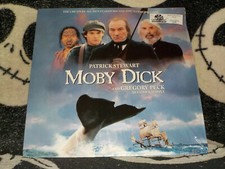 Moby Dick Laserdisc LD Open Shrink Patrick Stewart Gregory Peck Free Ship 50