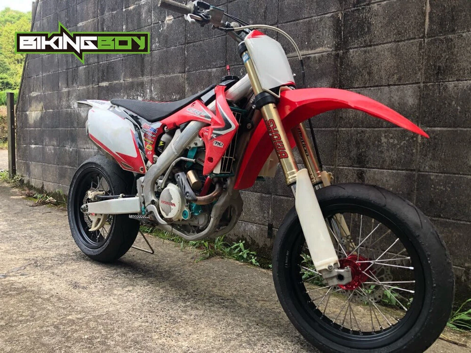 Juego de ruedas CNC radios 21/18 para Honda CRF250R 04-13 CRF450R 02-12 CRF450X CRF250X Foto 2 de 4