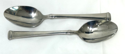 Lot 2 Mikasa Harmony 18/10 Stainless Steel Spoon 7 5/8 