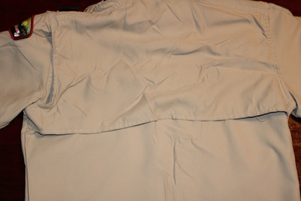 Camisa juvenil Boy Scouts of America BSA juvenil grande bronzeada ventilada microfibra colada - Imagem 4 de 4