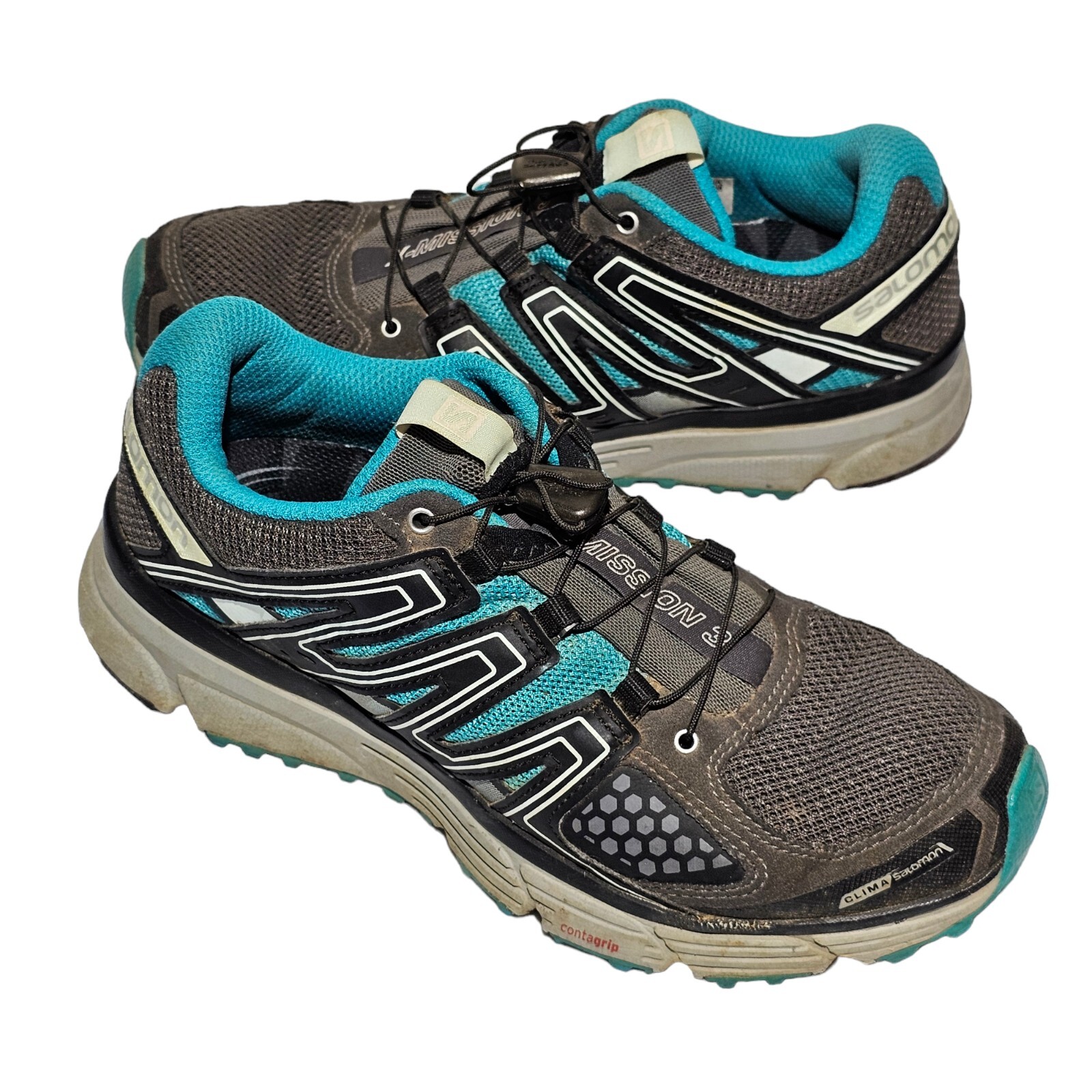 Scarpe da corsa Salomon X Mission 3 da donna taglia 7 pizzo a levetta punta rotonda atletica