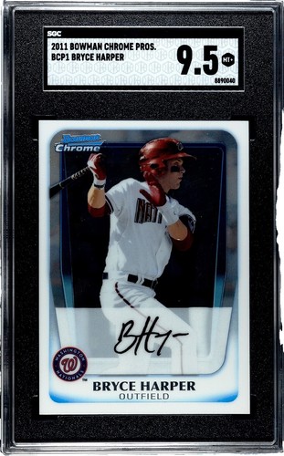 2011 Bowman Prospects Bryce Harper #BP1A Graded BGS 9.5 Gem Mint