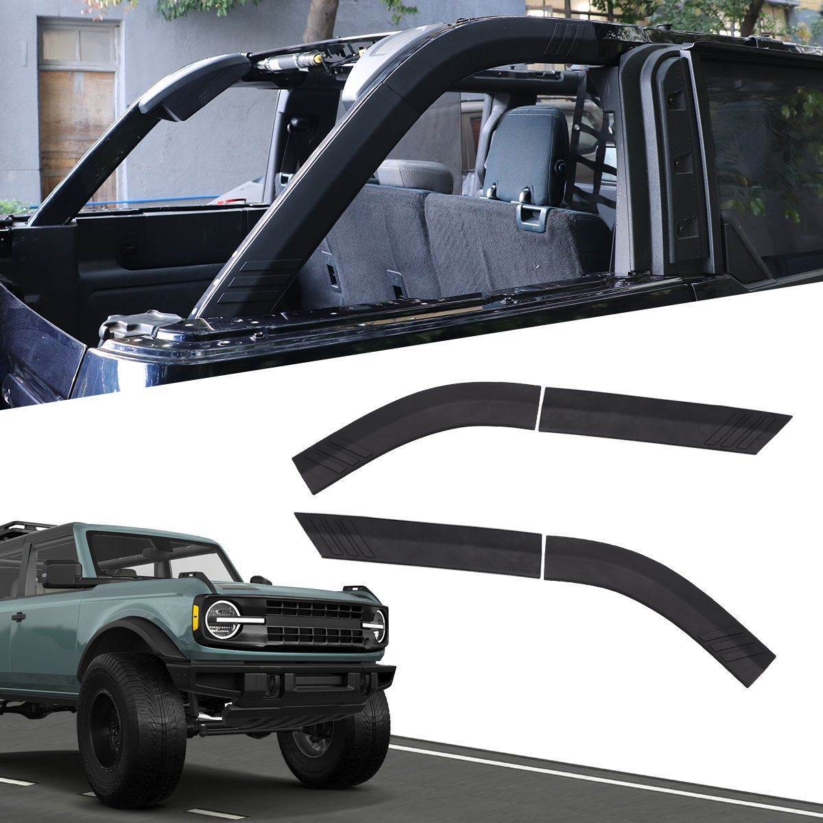 Pillar Roll Bar Cover Protector For Ford For Bronco 4 Door 2021 2022