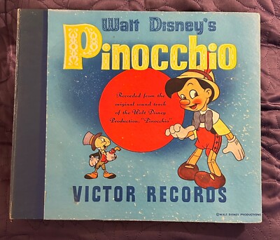 Walt Disney's Pinocchio ピノキオ　絵本　レコード　希少品 Walt Disney's Pinocchio ピノキオ 絵本 レコード 希少品 Walt