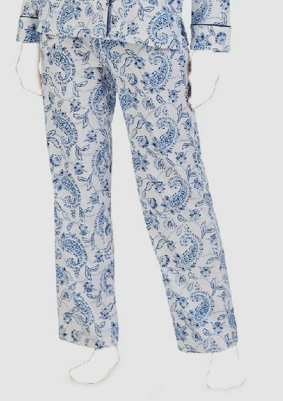 $67 Long-awaited Ralph Lauren Women#039;s White Low price Paisley Knit Blue Print Logo