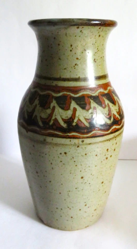 Eric Golding Handmade Studio Pottery Large Vase Branscombe Pottery Devon UK - Image 2 of 4
