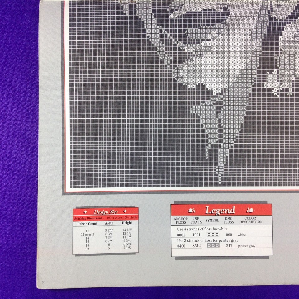 Vintage Cross Stitch Booklet Chart "Silhouettes" by True Colors | eBay UK