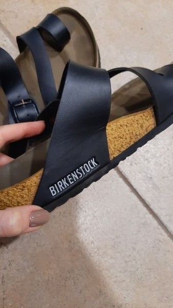 Women Birkenstock Sandals Black Leather 38