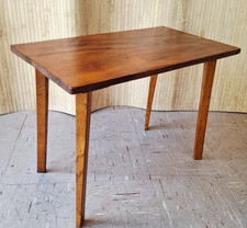Fab Vintage Retro 1960s 1970s Homemade ? Teak Coffee Table Angled Tapered Legs