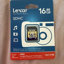 Lexar 16gb SDHC Memory Card, New and sealed.