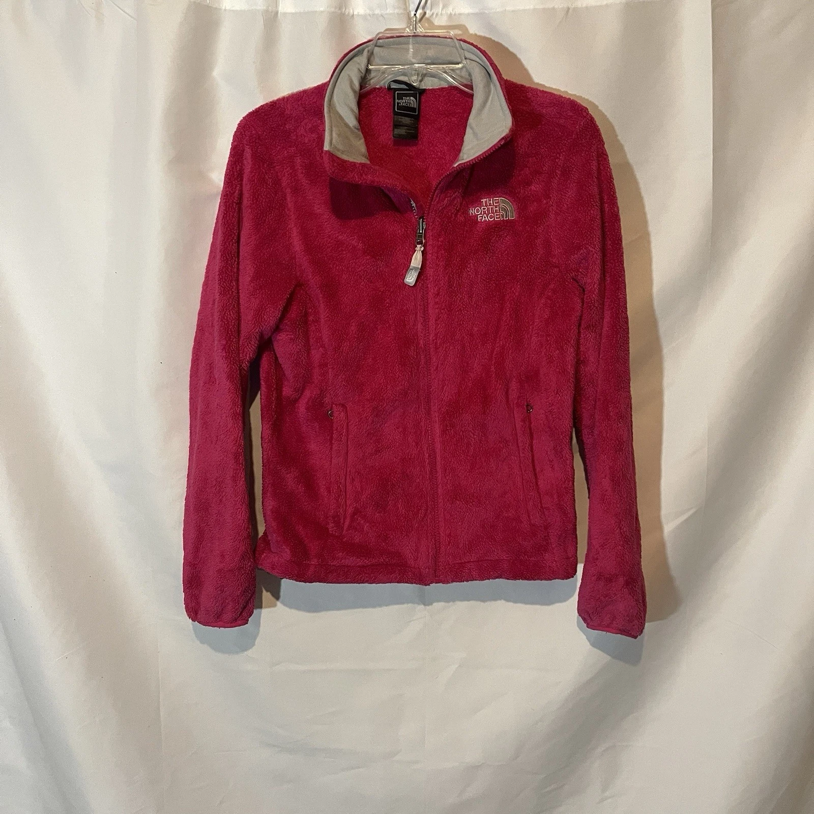 The North Face Osito Fleece Jacket Women’s Small S Pink Full Zip Soft Furry