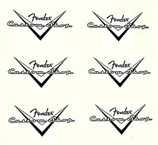 Fender Custom Shop Waterslide Headstock Decal 3 pcs. 1 1/2  Wide