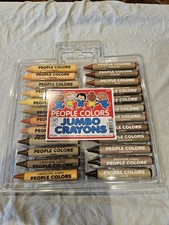 NEW Lakeshore People Colors Jumbo CRAYONS -- 24 Skin  Hair colors only