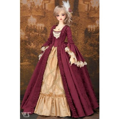 Volks Super Dollfie BJD SD16 DD Dollfie Dream Red Dress Petale de Rose Gown NEW
