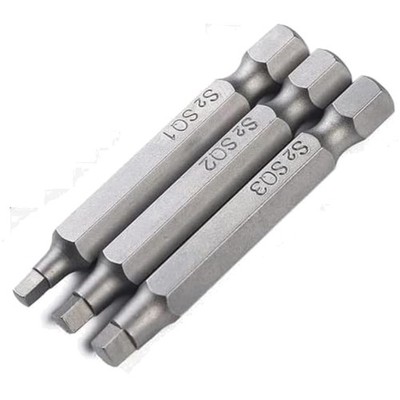 Quadratische Schraubendreher-Bits, 1/4 Zoll Sechskant-Schaft, Magnetische Sch...