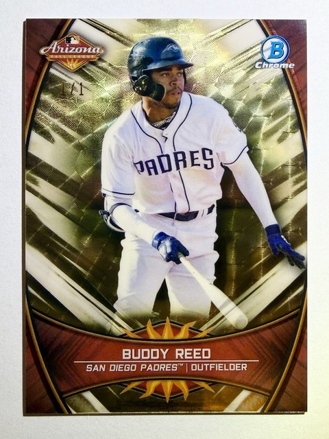 2019 Bowman Chrome Arizona Fall League BUDDY REED Superfractor 1/1 Stars Padres