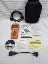 Actron Super Auto Scanner Cp9145 Scan Tool Cables Case Obdii