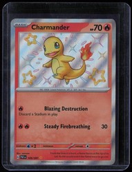Charmander 109/091 Paldean Fates Shiny Rare Holo
