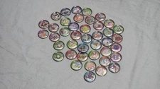 LOT OF 41 VARIOUS POKEMON TAZOS / POGS / COINS Madarin Chinese