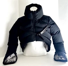 Limited Edition Thomas Wylde RunwayCropped Puffer Jacket with LogoBuckle XS