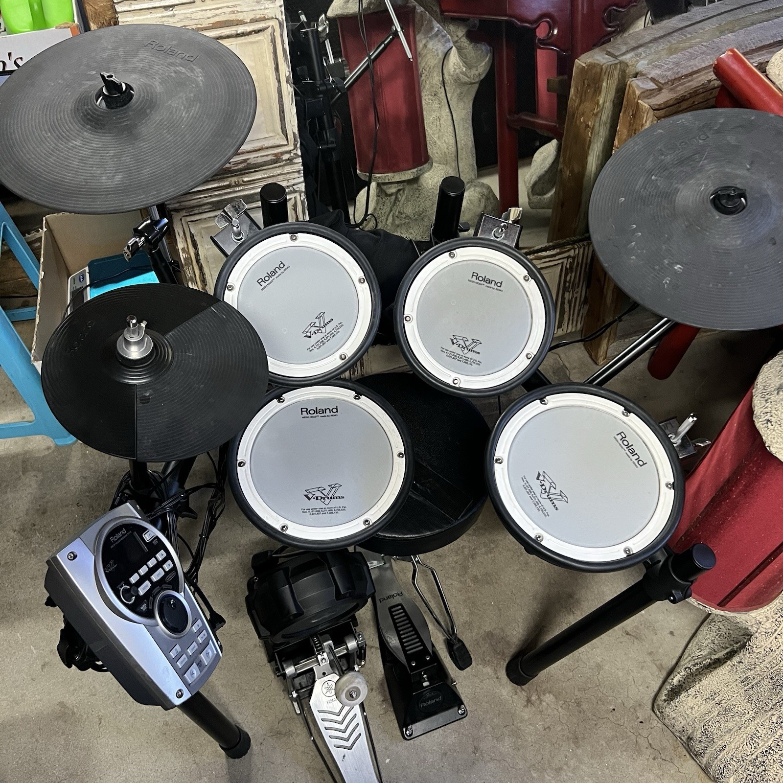 Roland V-Drums Electronic Drum Set – TD-15 Module, Mesh Pads, Cymbals
