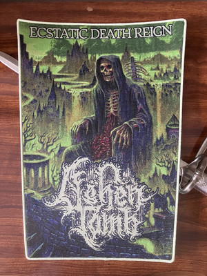 ASHEN TOMB Light Green Too Rotten To Die Nasty Patches OFFICIAL woven back patch