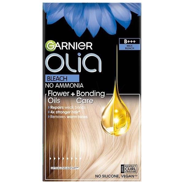Garnier Olia Hair Dye, Permanent Lumious Hair Colour B+++ Max Bleach Blonde | 100% Grey Coverage, Oil-Powered Formula, Up To 8 Tones Lift, Long-Lasting Vibrant Colour, No-Ammonia, 3x Shinier Hair - Image 2