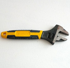 Stanley Control Grip Adjustable Wrench 250mm (10in) Cushion Grip Black/Yellow