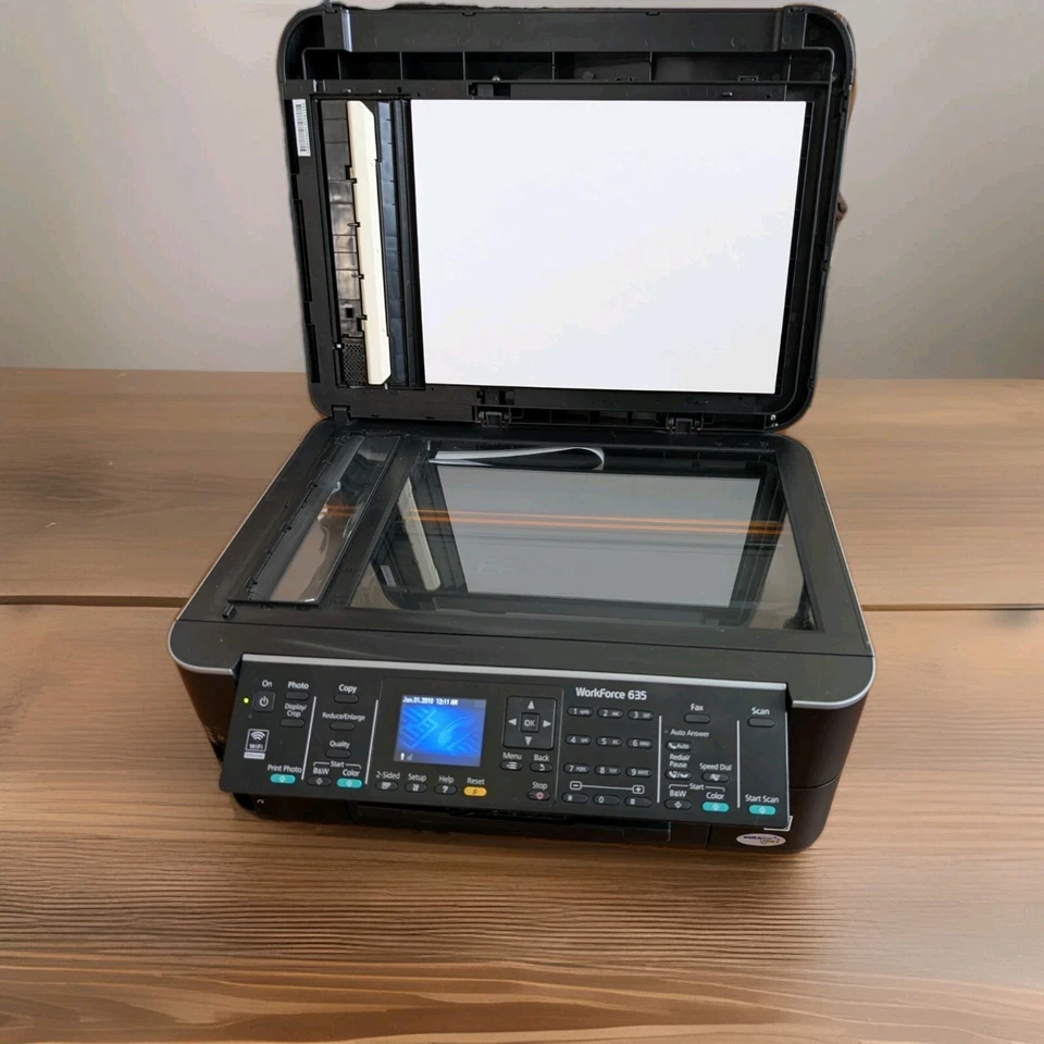 EPSON Workforce 635 All In One Printer Model C422A PARTS Only Prints Blank Page - Image 4 of 4