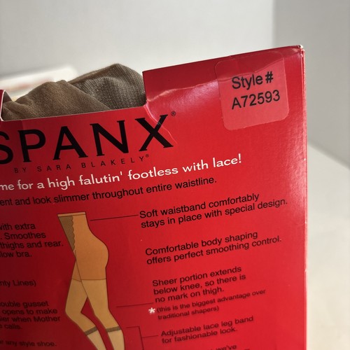 Spanx Sara Blakley HIGH FALUTIN PANCIA SENZA PIEDI BODY SHAPING • NUDO 1 • taglia C - Foto 10 di 16