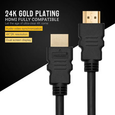 Compatible Cable Video Cables Gold Plated 1.4 4K 1080P 3D Cable for HDTV Splitte