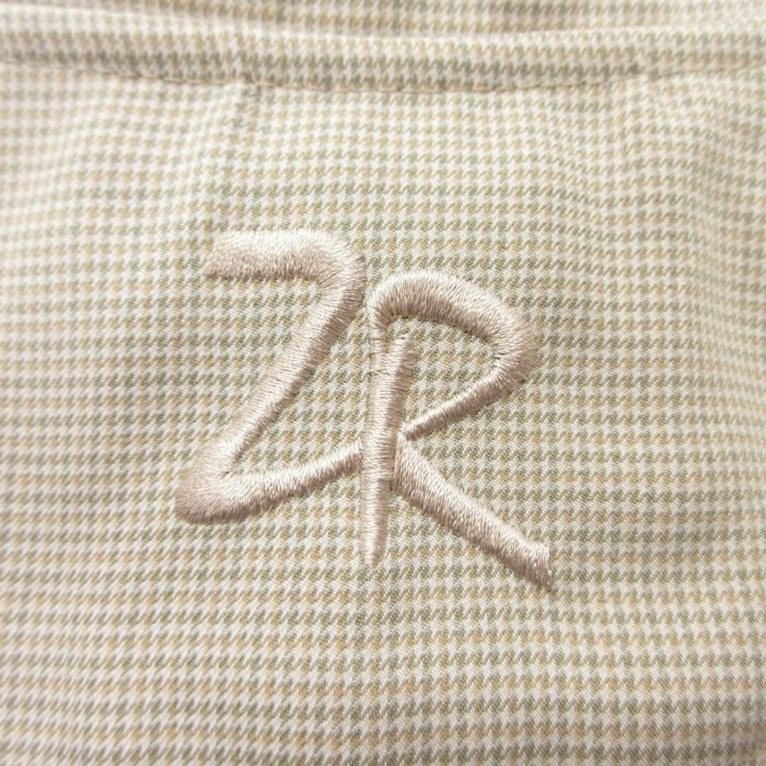 ALTRA Giacca vintage manica lunga donna ZR scollo a V beige altro kaki check usata SSYR 0