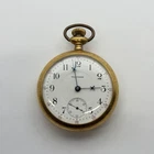 Antique 1907 Waltham Pocket Watch 17 Jewels Gold Filled Engraved Case 54mm Auth