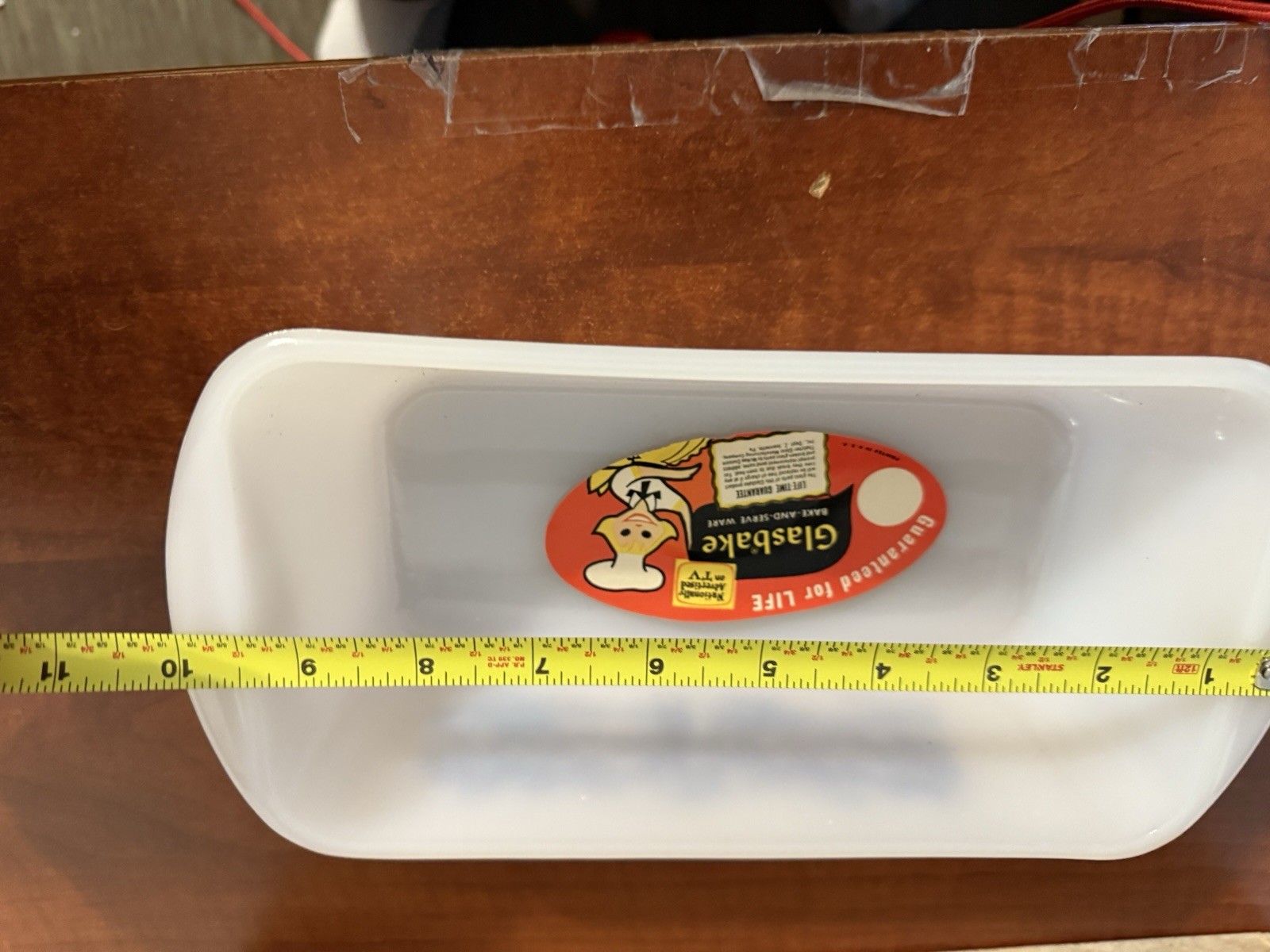 12 Pc. Origanal Box Currier And Ives Glasbake Space Age Milk Glass