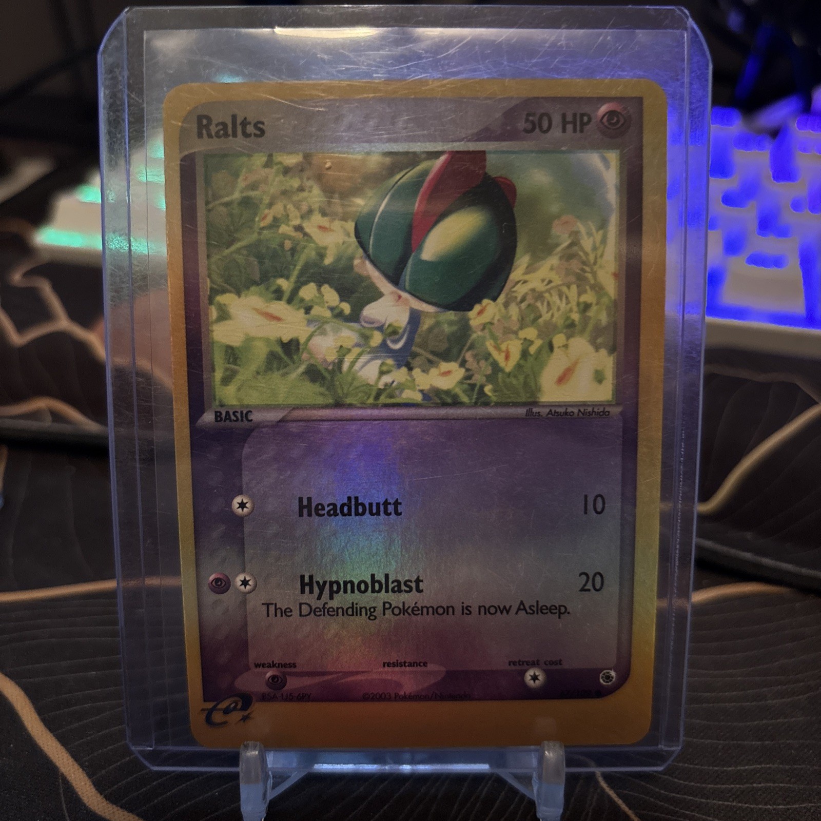 Pokemon Card Ex Ruby Sapphire Ralts 67/109 Reverse Holo LP