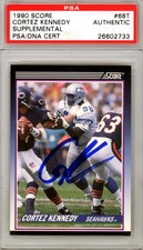 Cortez Kennedy Signed 1990 Score Rookie Card #68T Seattle Seahawks PSA/DNA. rookie card picture