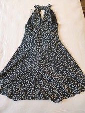 EXPRESS Floral Dress | Neck Keyhole | Fit And Flare | Dress Size XS 