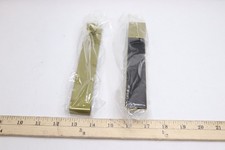  2-Pk Extended Shower Glass Hook Brass Finish