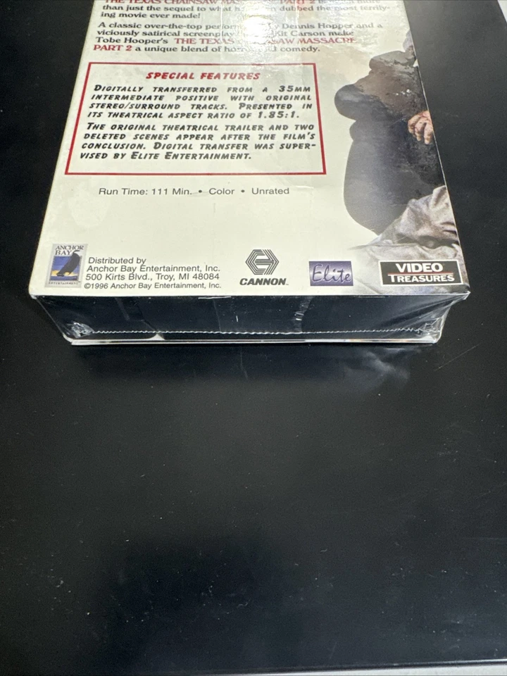 The Texas Chainsaw Massacre Part 2 VHS 1996 SEALED BRAND NEW - Image 4 of 4