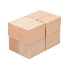 8Pcs Basswood Carving Block, 1.6"x1.6"x4" Square Wooden Dowels Blocks