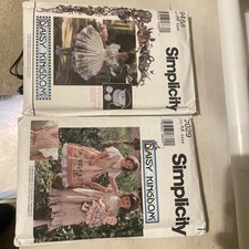Sewing Pattern Simplicity Number 9455 7029 Dresses Daisy Kingdom Sz 5-6x 3-6