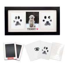 MYPAWLETS Paw Print Frame Ink Pads Kit,Pawprint Kit for Dog/Cat,Black