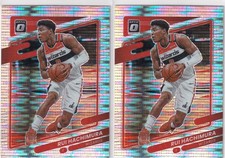 LOT (2) 2021-22 OPTIC PRIZMS PULSAR RUI HACHIMURA LOS ANGELES LAKERS - 349